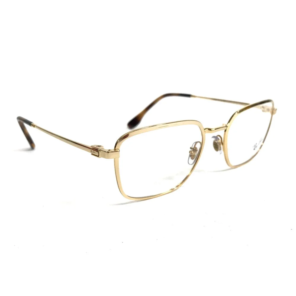 Ray-Ban Eyeglasses Frames RB6511 2500 Arista Gold Rectangle Full Rim 53-19-145